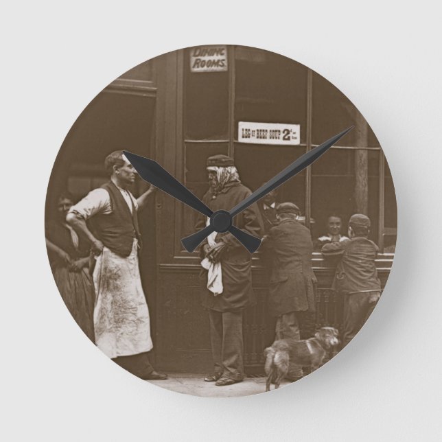A Convict's "Home", 1876-77 (woodburytype) Round Clock (Front)
