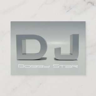 A cool DJ initials business card