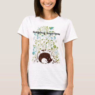 a cool hedgehog print, Hedgehog happiness T-Shirt