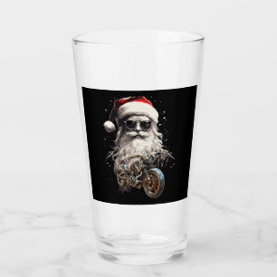 A COOL RIDE FOR SANTA GLASS
