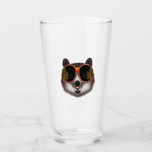 A Cool Tanuki With Ornate Sunglasses  Glass