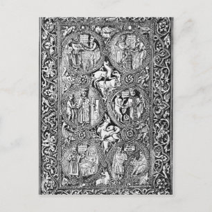 A copy of ivory back Queen Melisende's Psalter Postcard