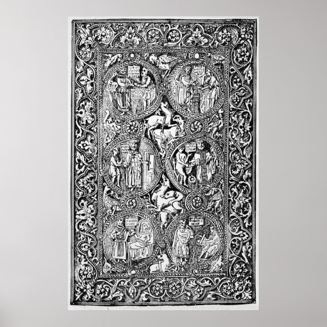 A copy of  ivory back Queen Melisende's Psalter Poster (Front)