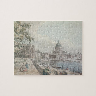 A copy of part of a drawing by Canaletto, of St. P Jigsaw Puzzle