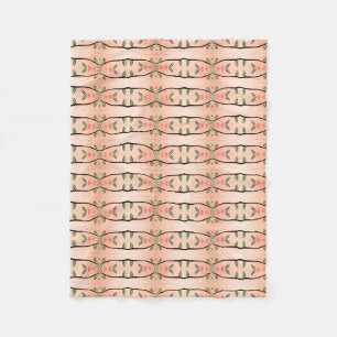 A Coral Honey Designer Fleece Blanket