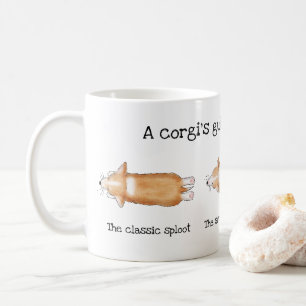 A corgi's guide to splooting funny corgi mug