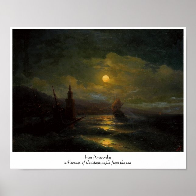 A corner of Constantinople  Ivan Aivazovsky Poster (Front)