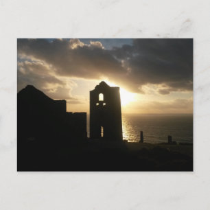 A Cornish Sunset Wheal Coates Postcard