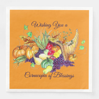 A Cornucopia of Blessings Napkin