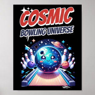 A Cosmic Bowling Journey Poster