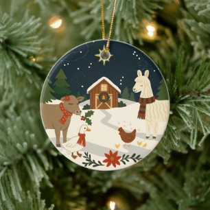 A Cosy Country Christmas Ornament