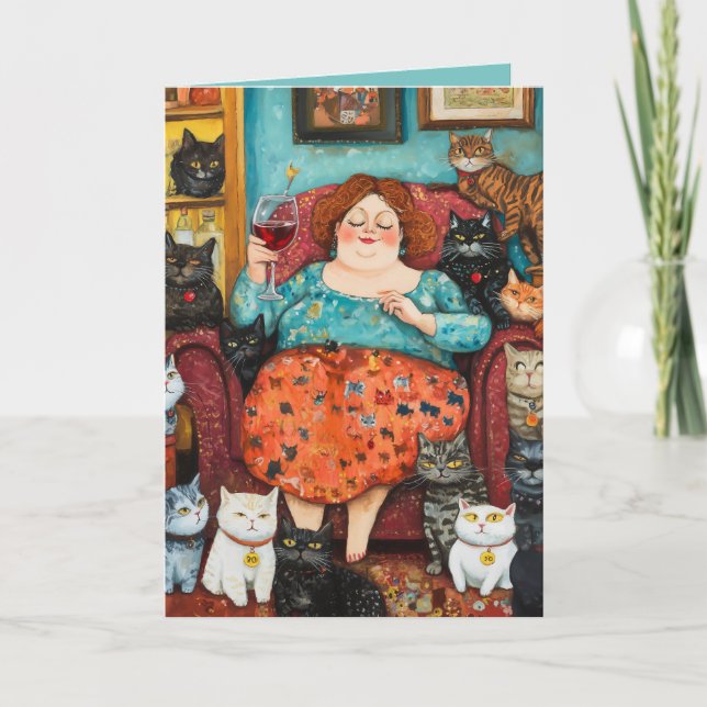 A Cosy Evening with Childless Cat Lady Invitation (Front)