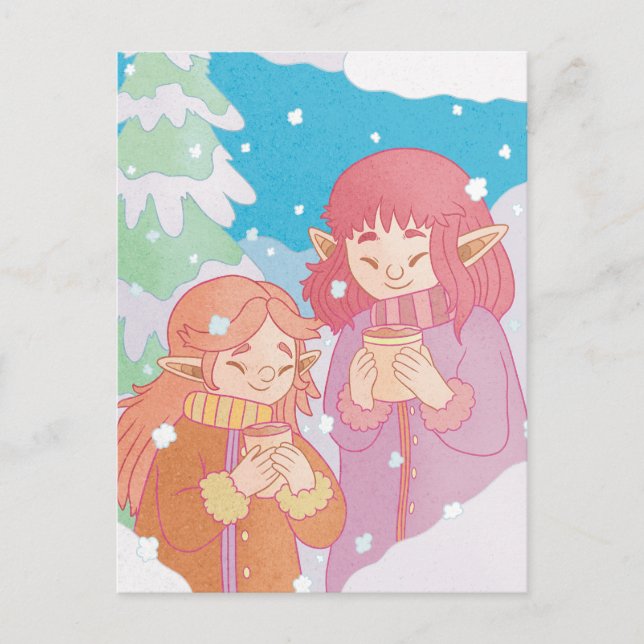 A Cosy Winter Day Postcard (Front)