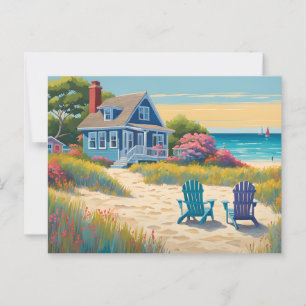 A Cottage at the Beach Postcard