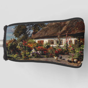 A Cottage Garden with Chickens by Peder Monsted Golf Head Cover