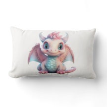 A cotton candy baby dragon