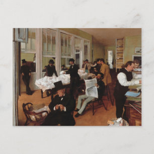 A Cotton Office in New Orleans - Edgar Degas Postcard