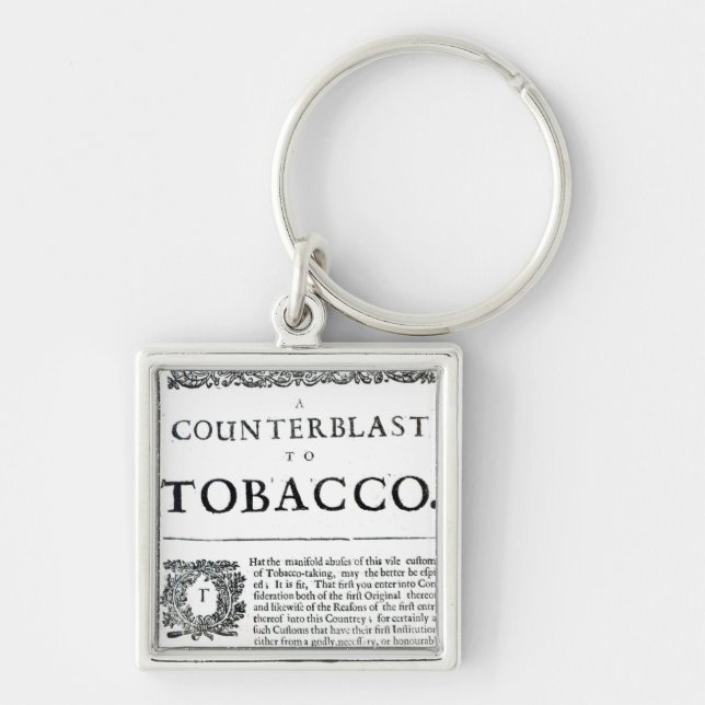 A Counterblast to Tobacco Key Ring (Front)
