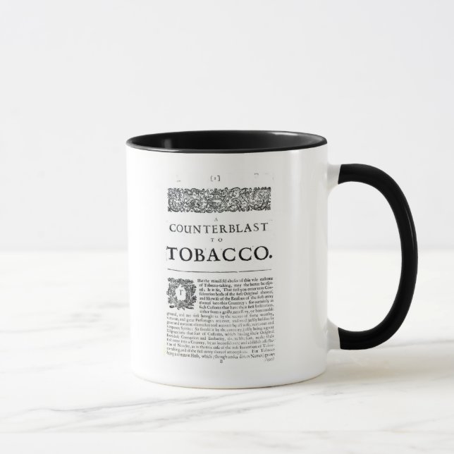 A Counterblast to Tobacco Mug (Right)