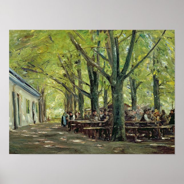 A Country Brasserie, Brannenburg, Bavaria, 1894 Poster (Front)