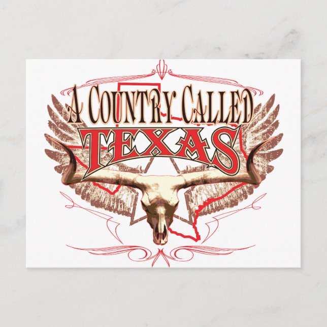 A Country Called Texas Postcard (Front)