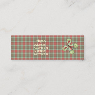 A Country Garden Butterfly Profilecard Mini Business Card