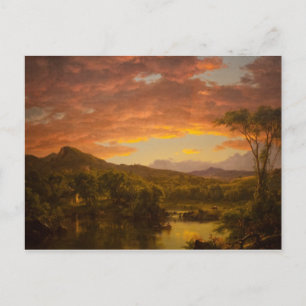 A Country Home by Frederic Edwin Church Postcard
