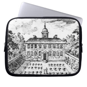 A country house garden, from 'The Gentlemen's Recr Laptop Sleeve