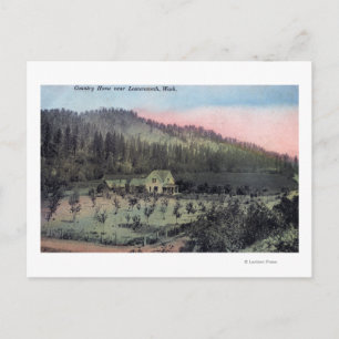 A Country Residence Scene Postcard