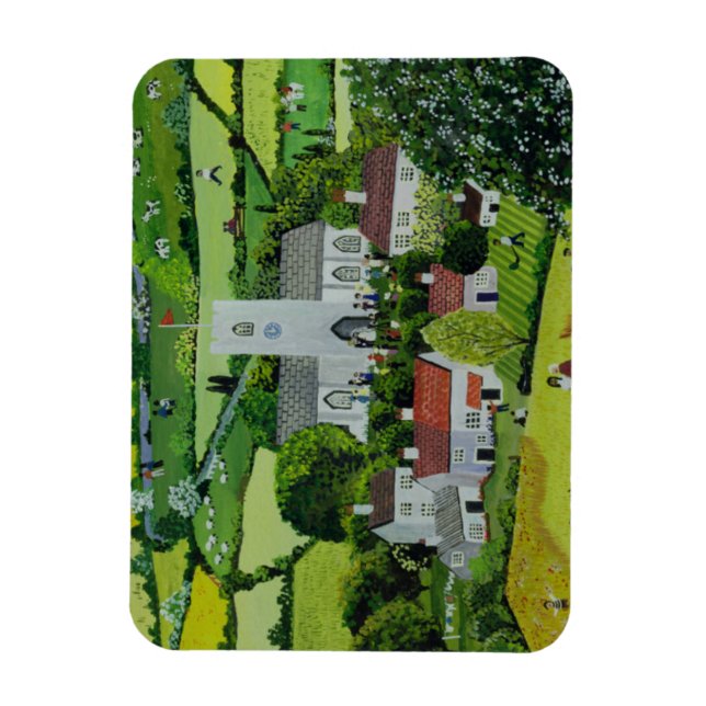 A Country Wedding Magnet (Vertical)