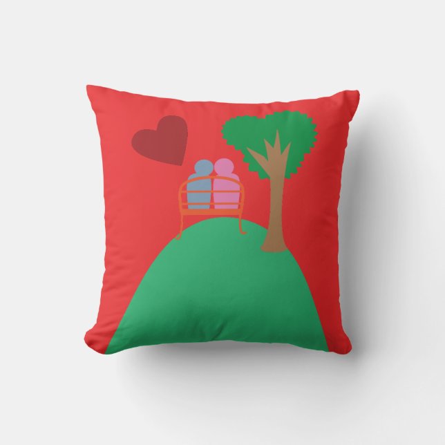 A Couple Dating  Cushion (Front)