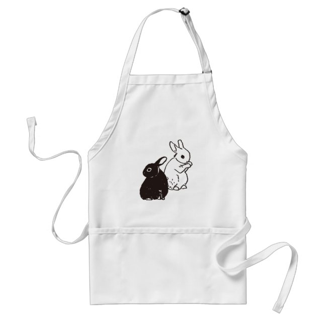 A couple of rabbits standard apron (Front)