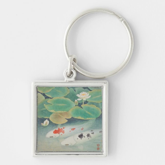 A Couple under Lotus Key Ring (Front)