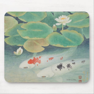 A Couple under Lotus Mouse Pad