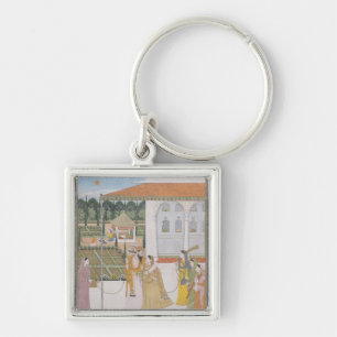 A Couple Walking Key Ring