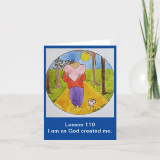 A Course in Miracles Folded Note Card