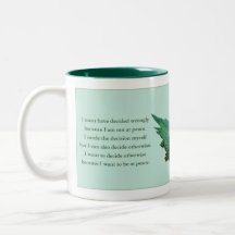 A Course In Miracles Gift Mug, Green, Spiritual