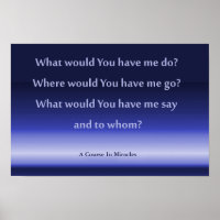 A Course In Miracles poster 41.91cm x 27.94cm