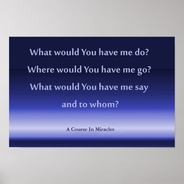 A Course In Miracles poster 41.91cm x 27.94cm (Front)