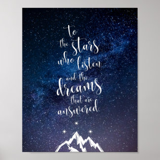 A Court of Mist & Fury Quote  Poster