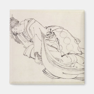 A Courtesan Offering a Cup, 18th-19th century Magnet