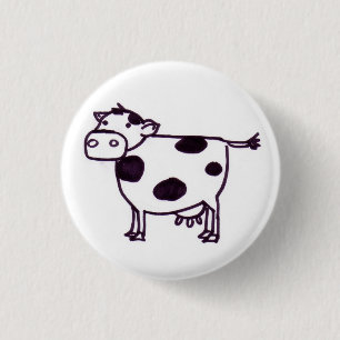 A Cow 3 Cm Round Badge