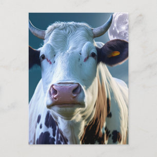 A Cow and The Moon Postcard