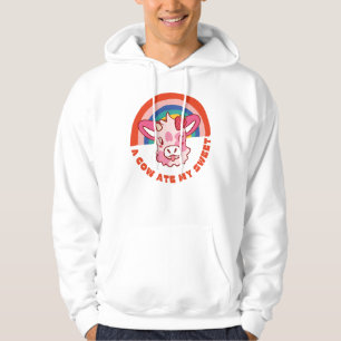  A cow ate my sweet slogan Hoodie