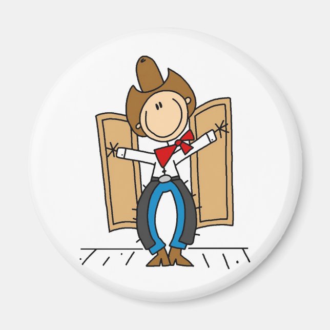 A Cowboy's Entrance Magnet (Front)