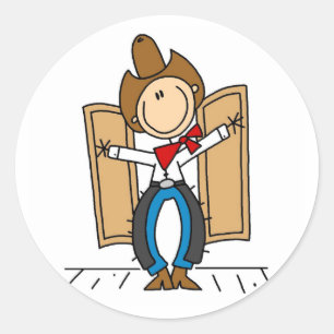 A Cowboy's Entrance Sticker