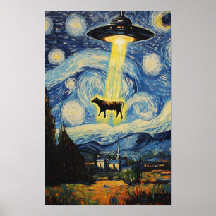 A Cow's Abduction Poster