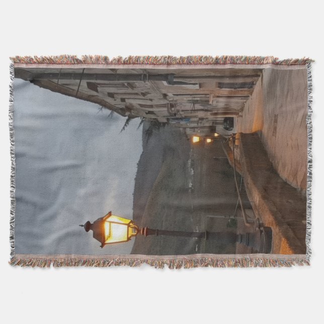 a cozy and serene atmosphere throw blanket (Front)