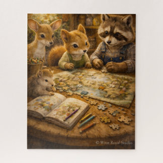A Cozy Evening at Pinecone Hollow  Jigsaw Puzzle