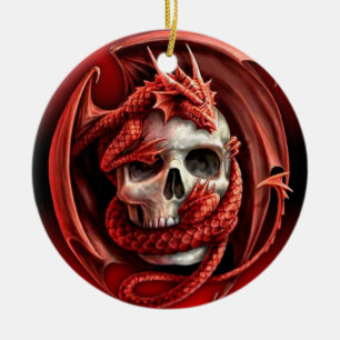 A cr � for Halloween Ceramic Ornament